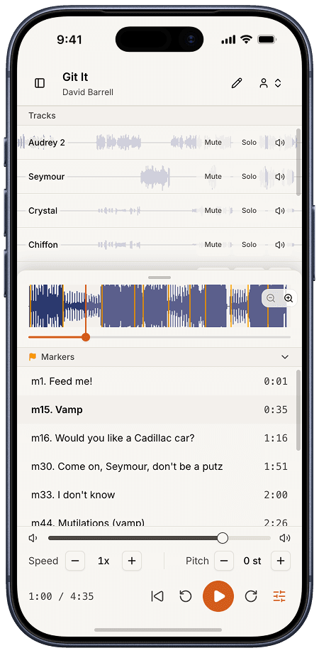 TrackShare on iPhone
